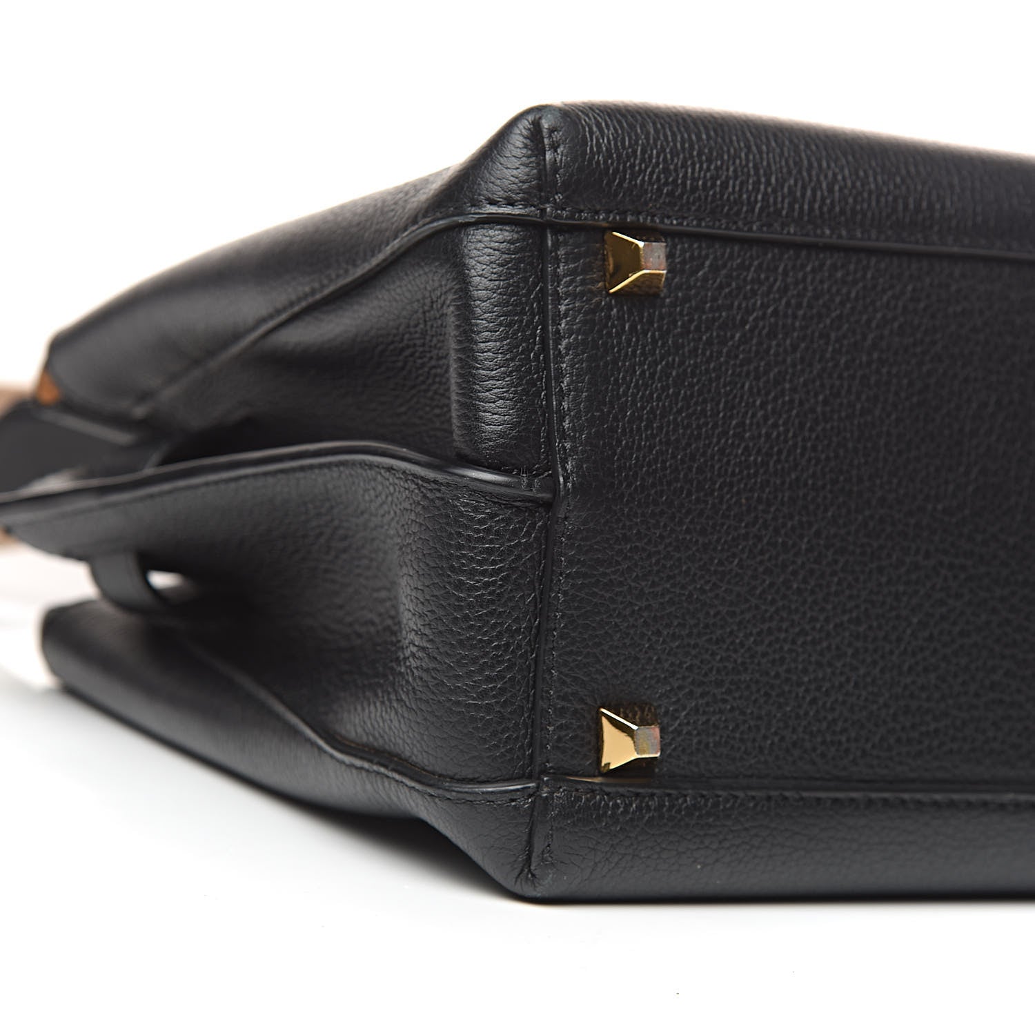 MCM Grained Calfskin Medium Milla Tote Black 10 of 11