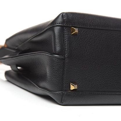 MCM Grained Calfskin Medium Milla Tote Black 10 of 11