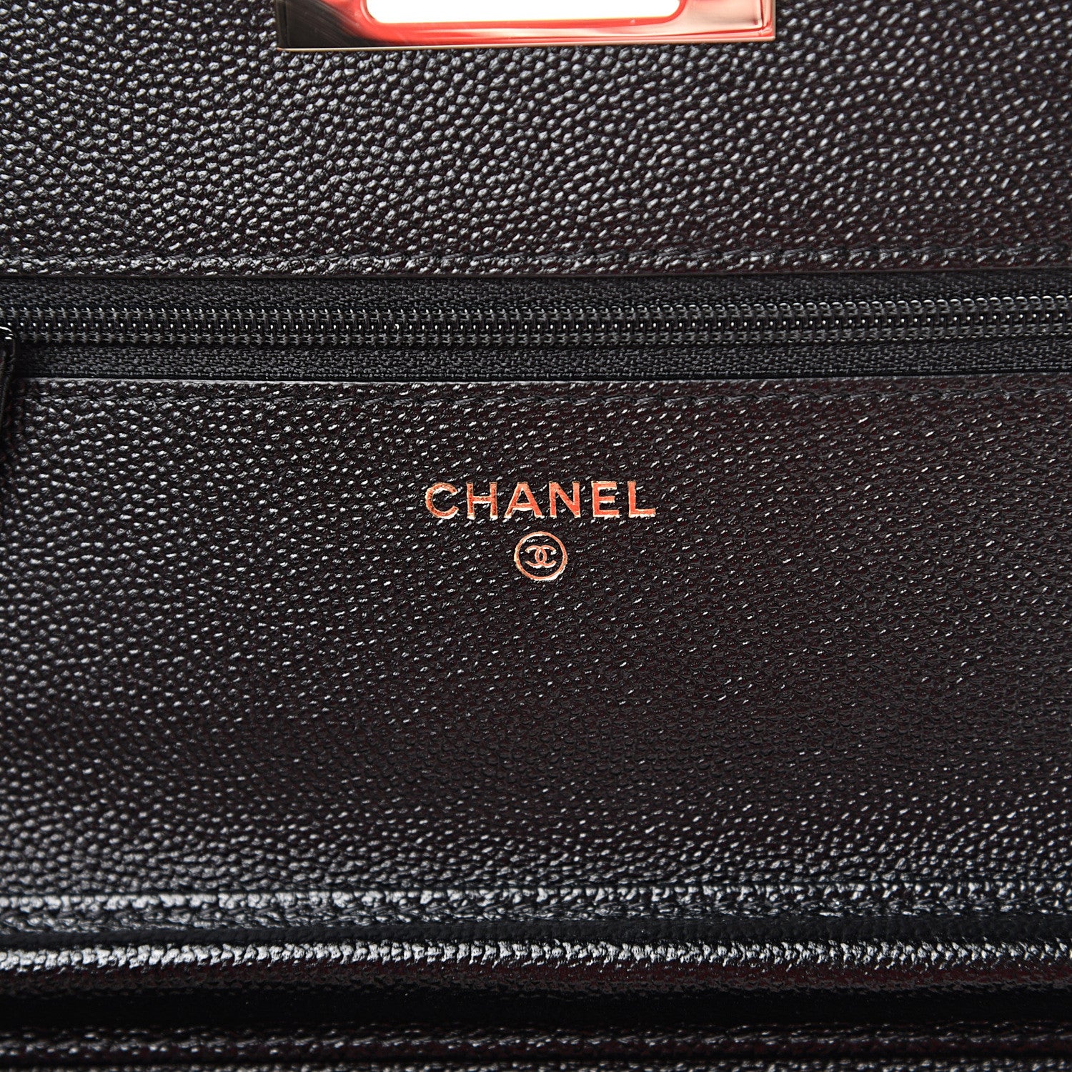 Chanel Caviar Quilted Golden Class Wallet On Chain WOC Black 5 of 11