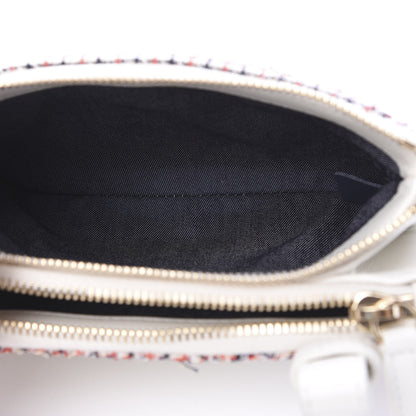 Chanel Tweed CC Mania Waist Belt Bag Black Red White 4 of 10