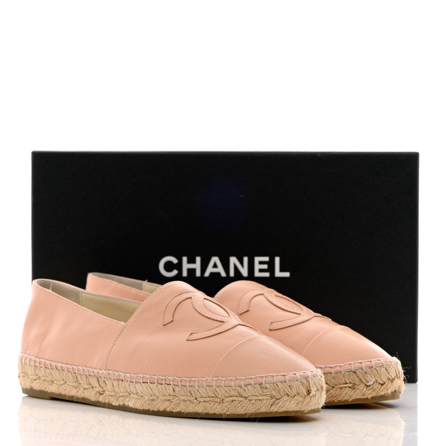 Lambskin CC Espadrilles 41 Beige