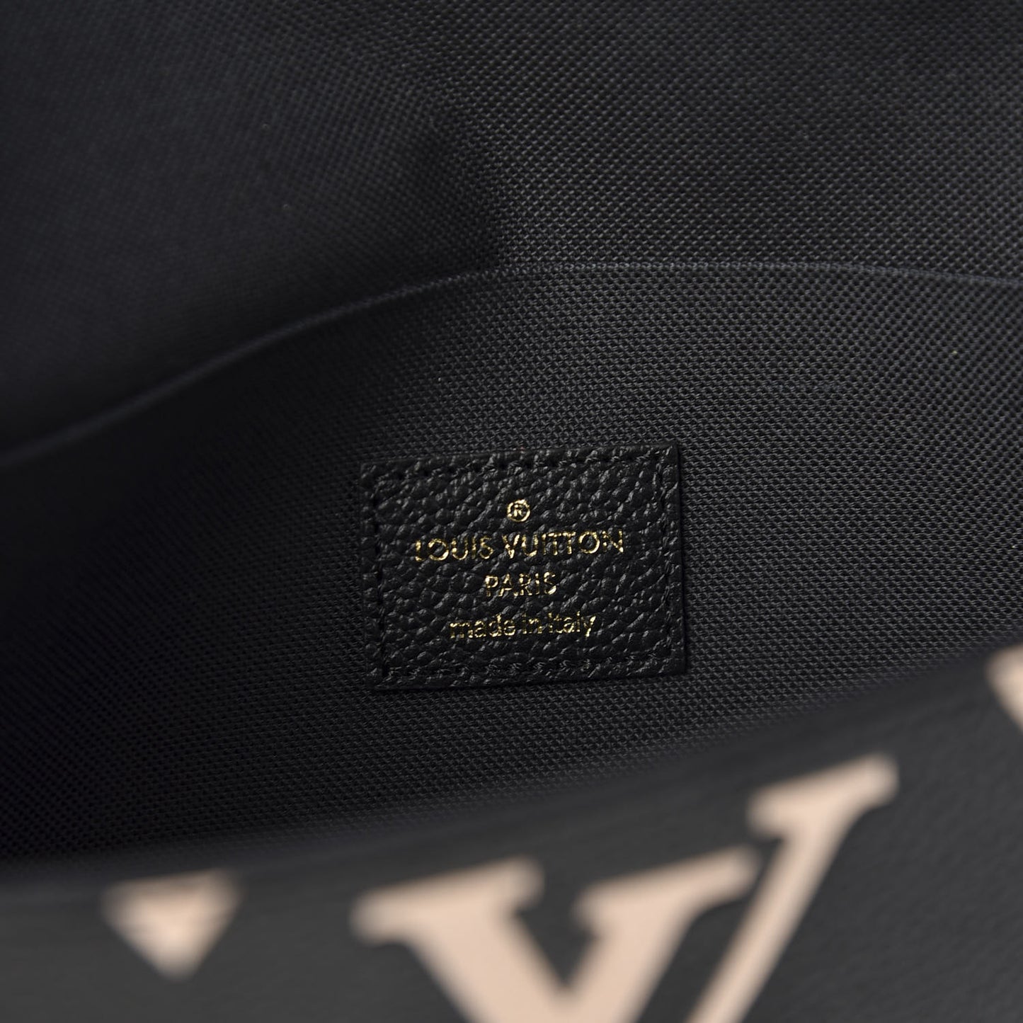 Empreinte Monogram Giant Crafty Pochette Felicie Black Creme