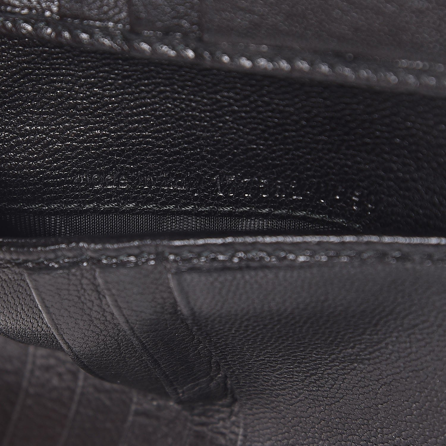 Saint Laurent Goatskin Belle de Jour French Wallet Black 7 of 7