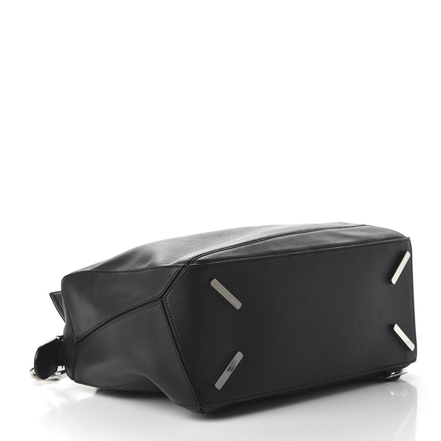 Calfskin Medium Puzzle Bag Black