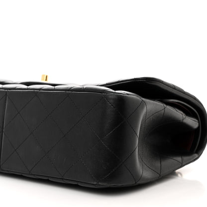 Chanel Lambskin Quilted Jumbo Double Flap Black 19 of 31