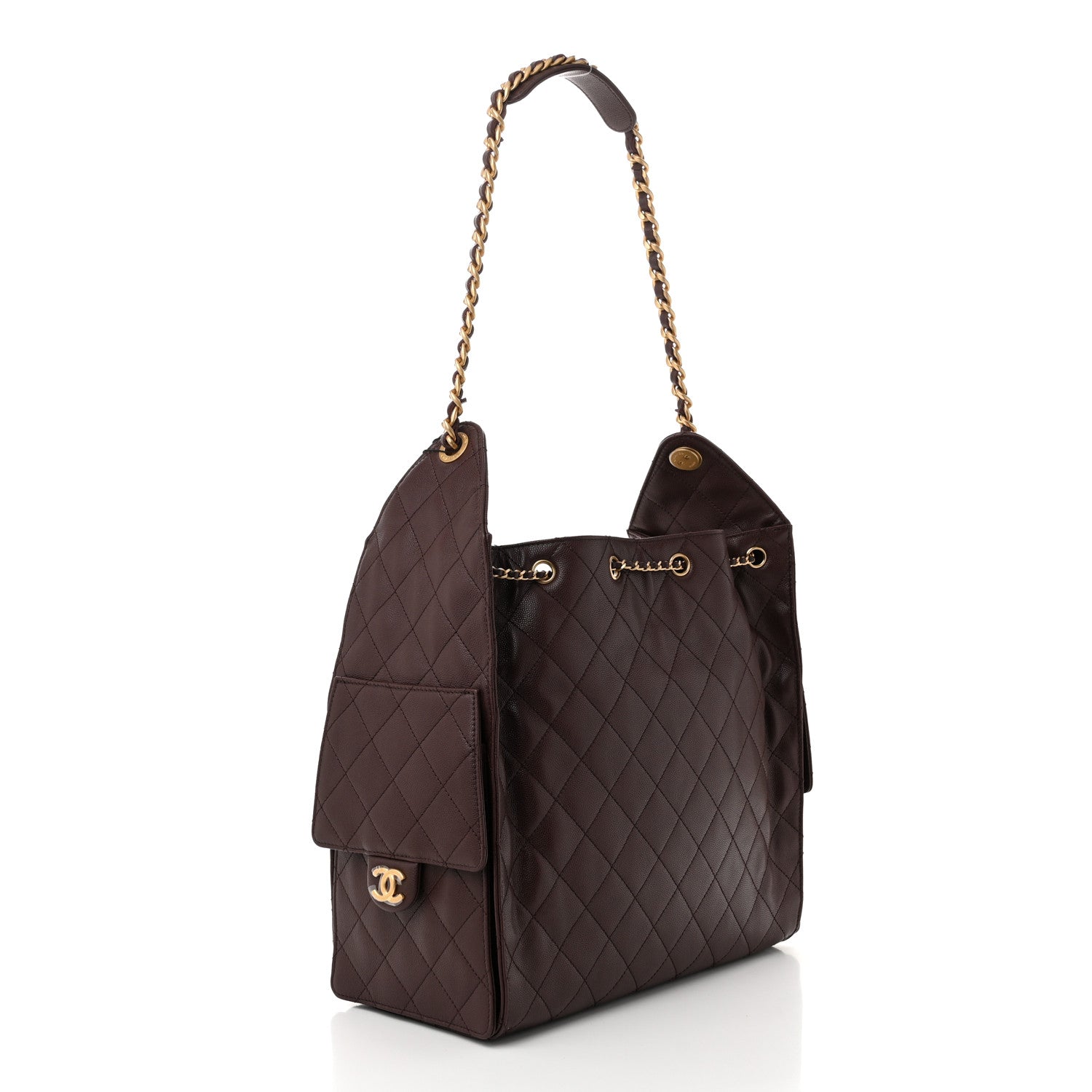 Chanel Caviar Quilted Medium Chanel 25 Handbag Dark Brown 4 of 12