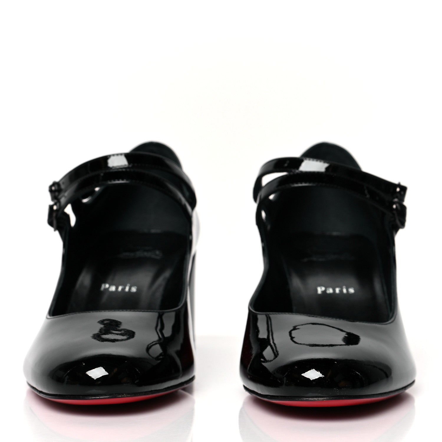 Christian Louboutin Patent Miss Jane Mary Janes 55 Pumps 40.5 Black 2 of 7