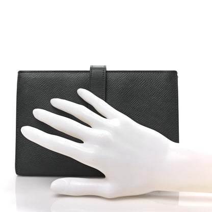Celine Grained Calfskin Large Multifunction Strap Wallet Medium Grey 2 of 8