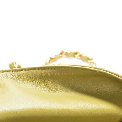 Chanel Lambskin Quilted Medium Single Flap Green 7 of 8