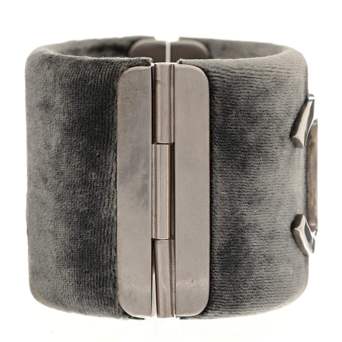 Velvet CC Cuff Silver Grey