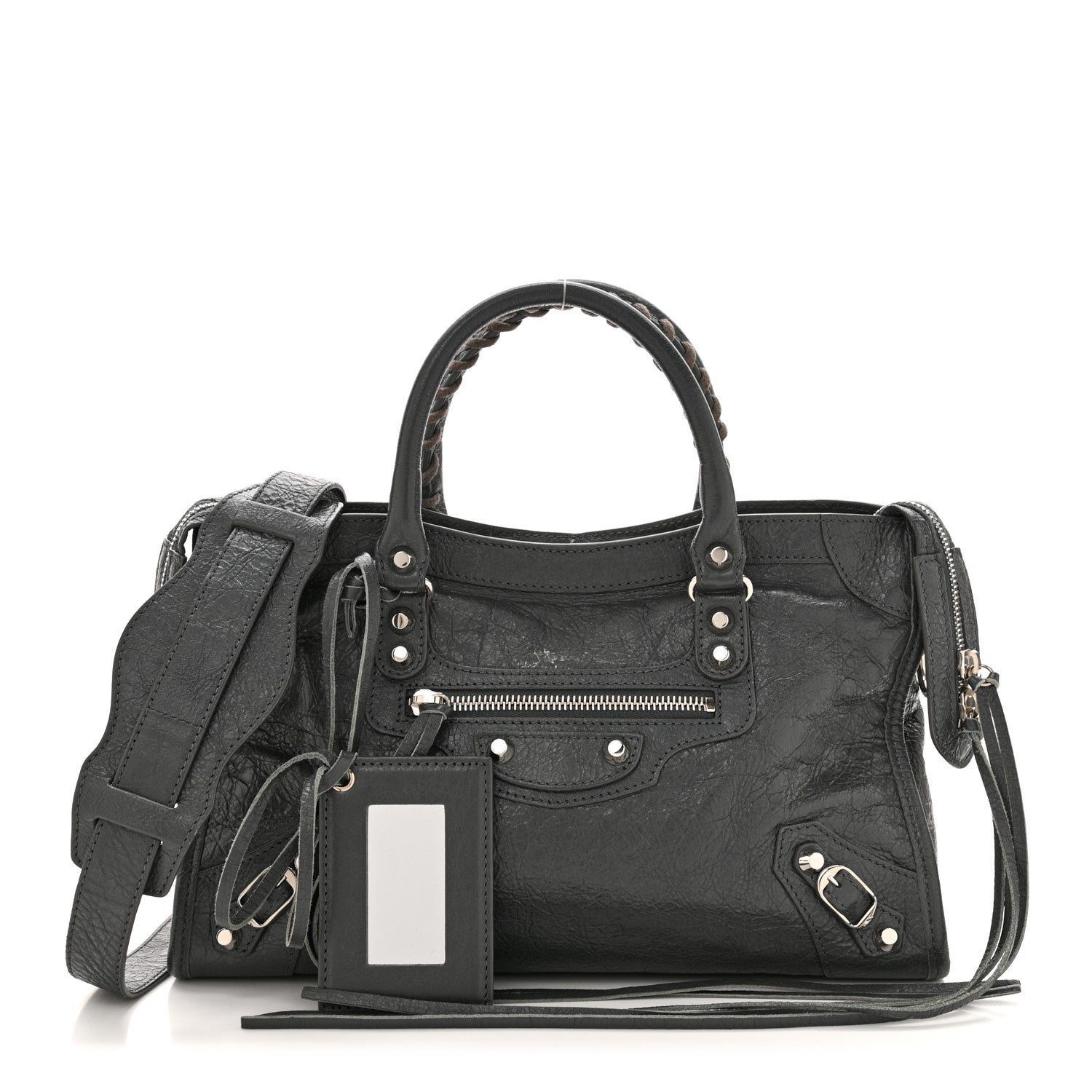 Balenciaga Agneau Classic Silver Hardware S City Gris Fossile 3 of 12