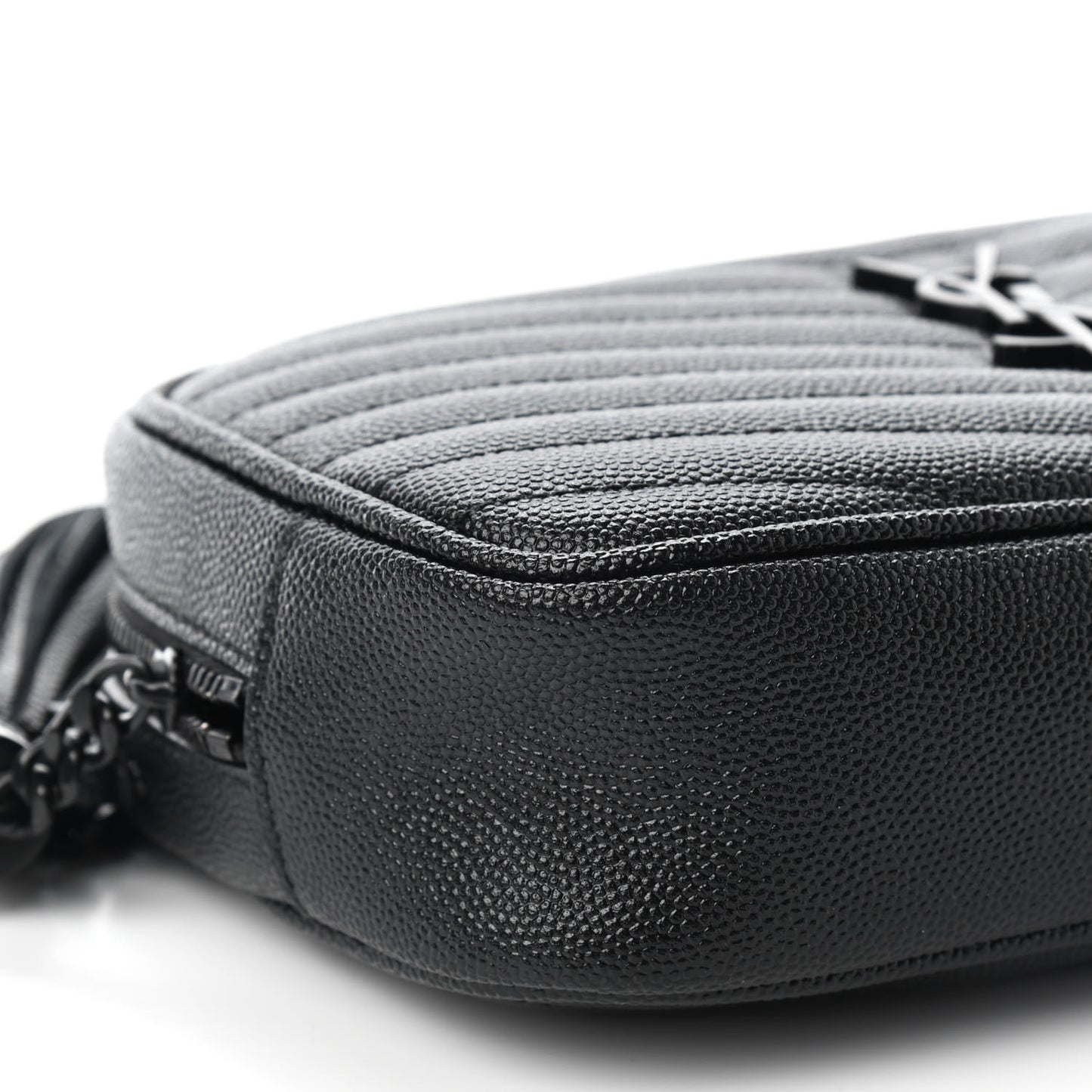 Grain De Poudre Matelasse Monogram Mini Lou Camera Bag Black