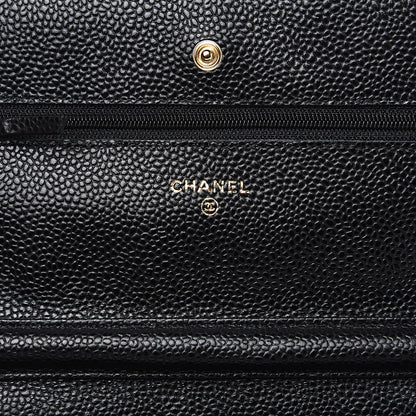 Chanel Caviar Quilted Wallet On Chain WOC Black 5 of 10