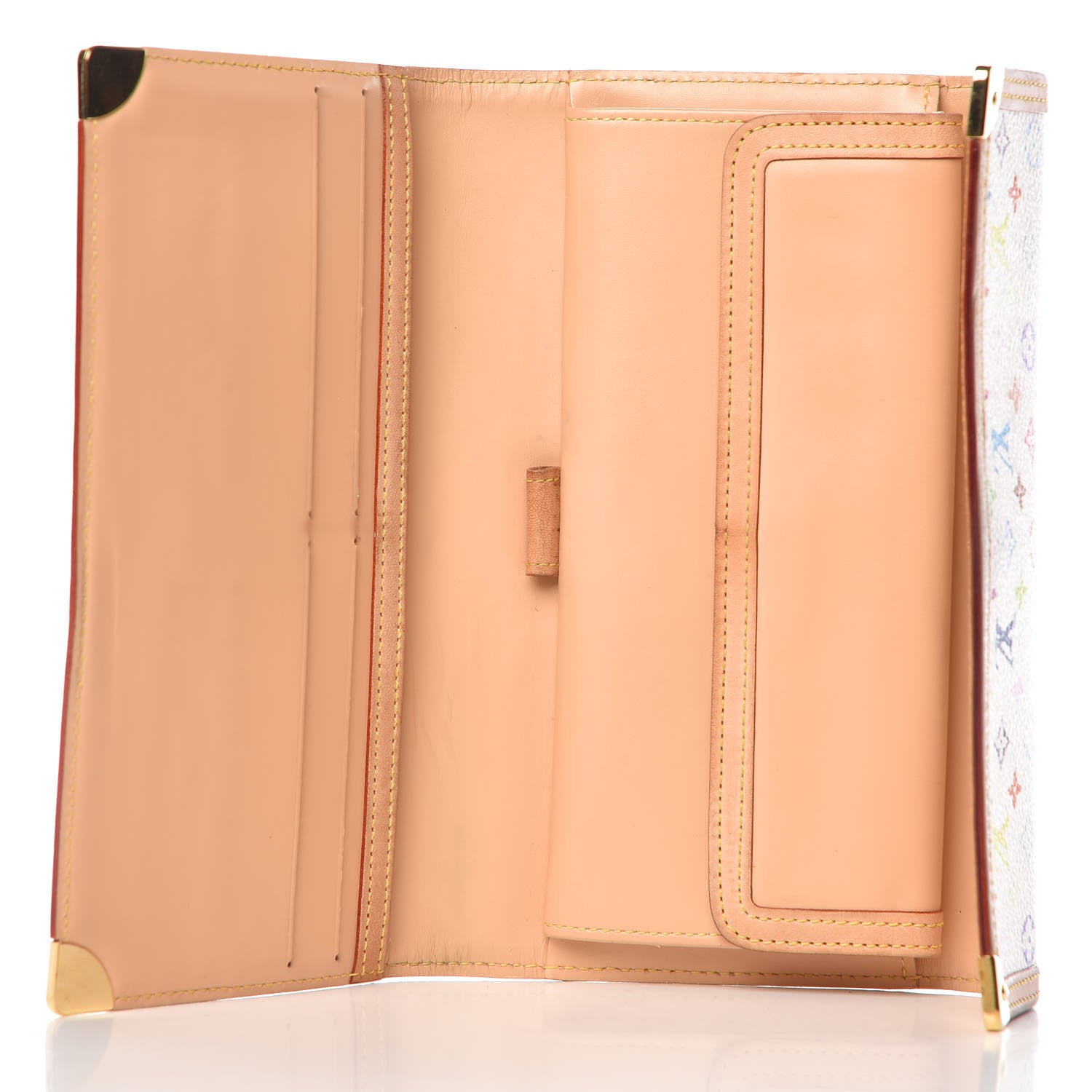 Louis Vuitton Monogram Multicolor Porte Tresor International Wallet White 5 of 17