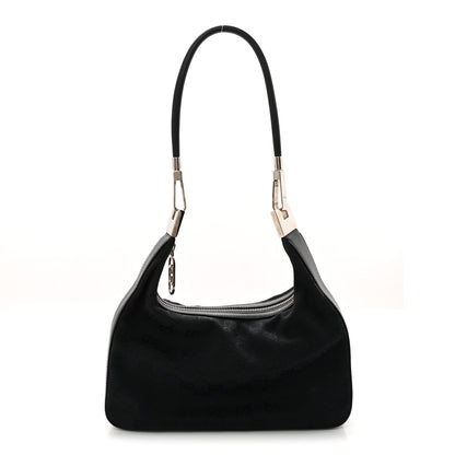 Gucci Monogram GG Clasp Hobo Black 1 of 10