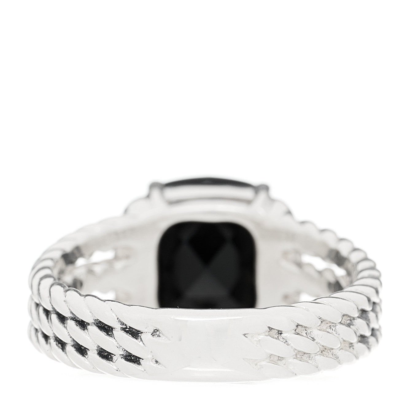 Sterling Silver Diamond Black Onyx 10mm Petite Wheaton Ring 54 6.75