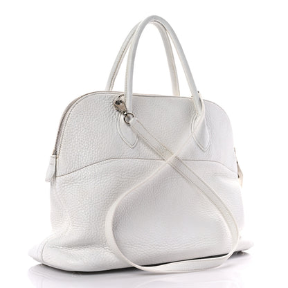 Hermes Taurillon Clemence Bolide 35 White 3 of 28