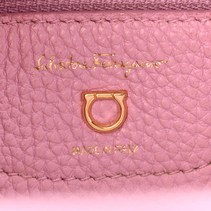 Salvatore Ferragamo Grained Calfskin Double Handle Small Amy Tote Pink 6 of 15