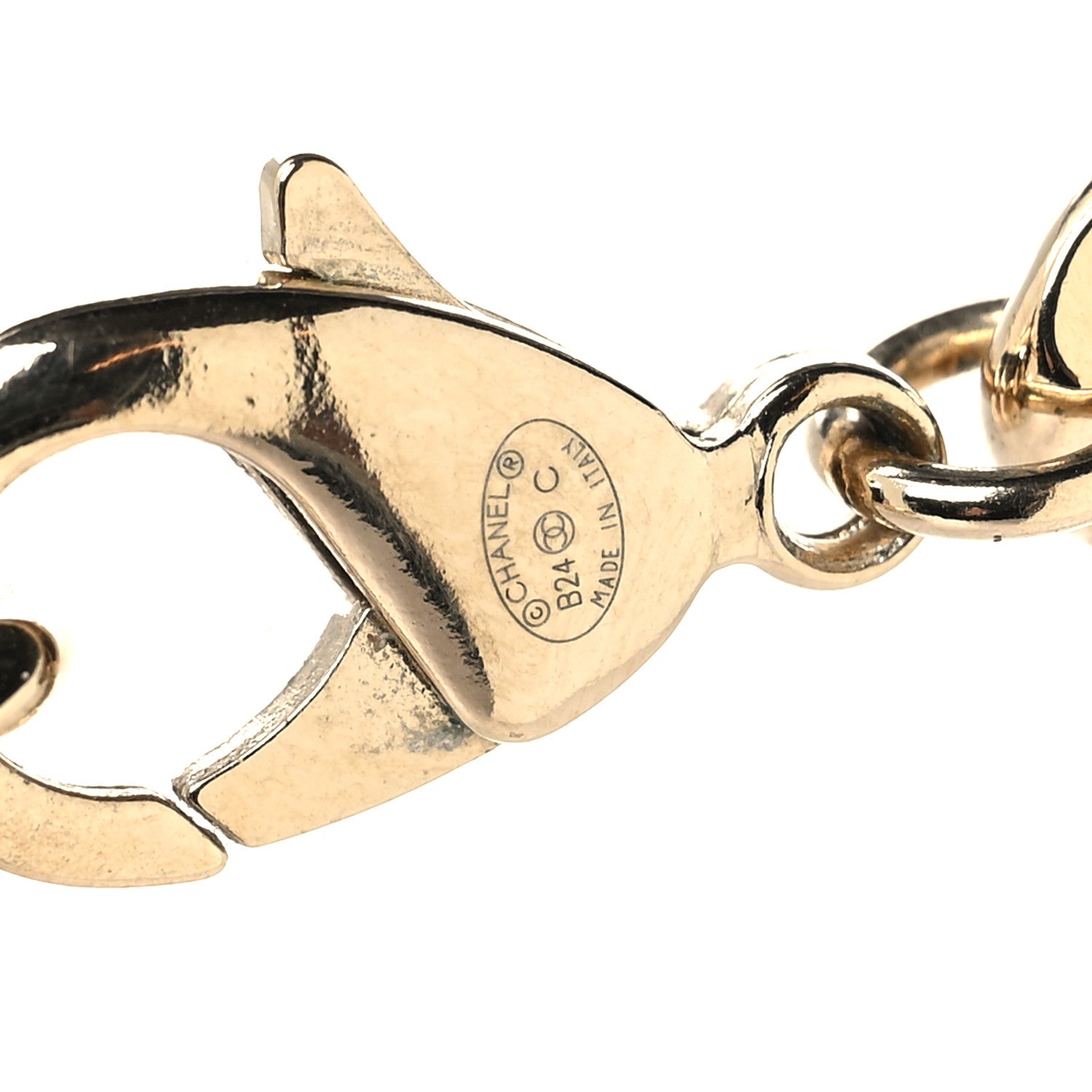 Chanel Metal Enamel Chain CC Choker Gold Multicolor 4 of 5