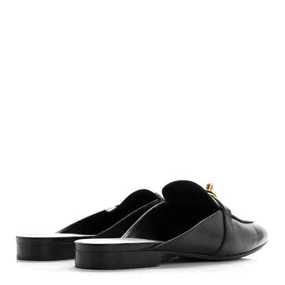 Hermes Goatskin Oz Mules 40.5 Black 5 of 9