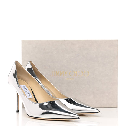 Jimmy Choo Metallic Love 85 Pumps 39.5 Silver 9 of 9