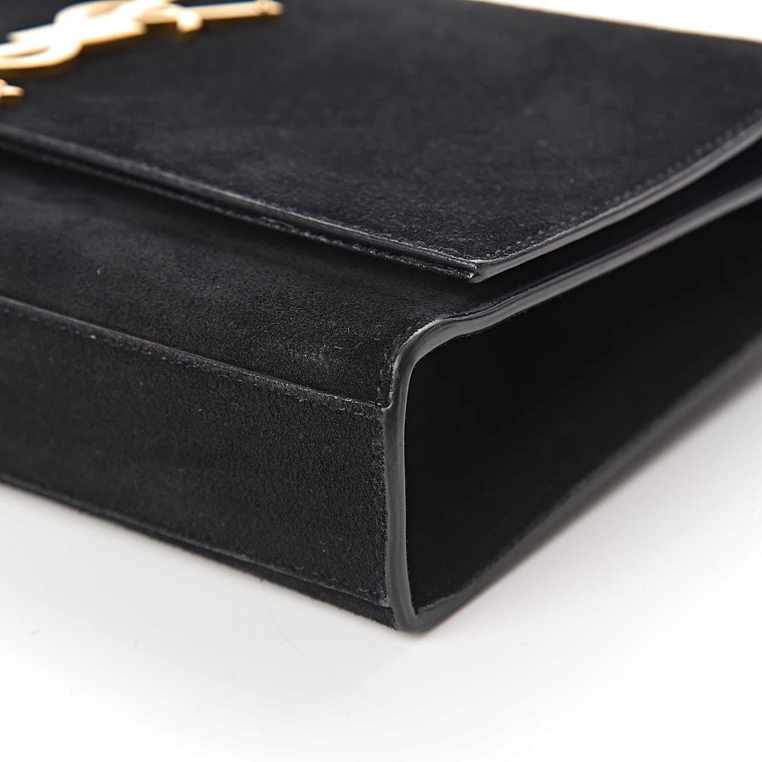 Saint Laurent Suede Medium Monogram Kate Tassel Shoulder Bag Black 14 of 15