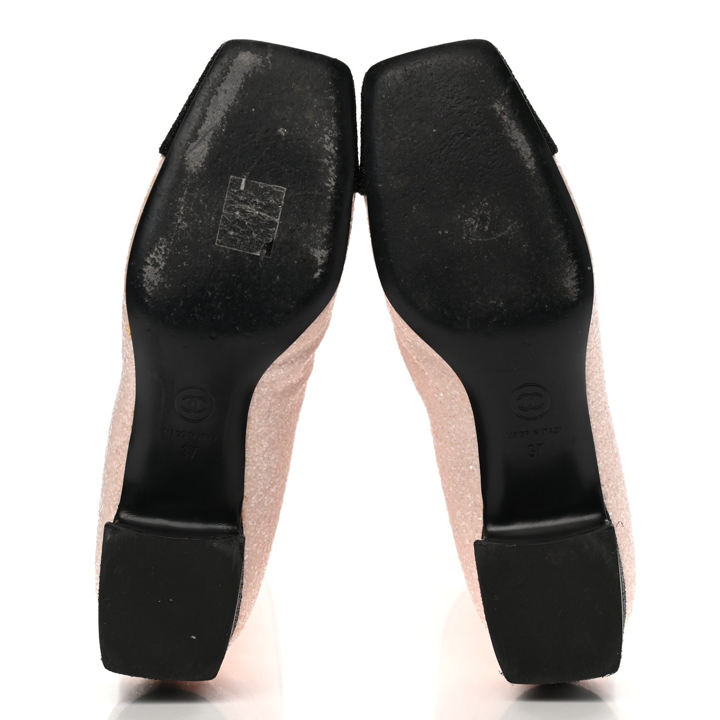 Glitter Fabric Lurex Cap Toe Fantasy High Boots 37 Pink Black