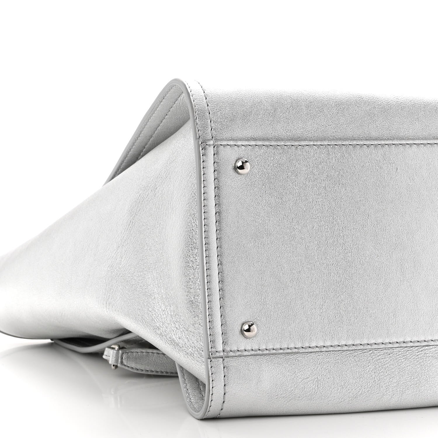 Chanel Metallic Calfskin Medium Deauville Tote Silver 9 of 10