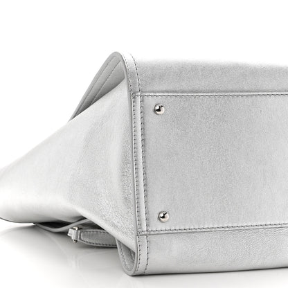Chanel Metallic Calfskin Medium Deauville Tote Silver 9 of 10