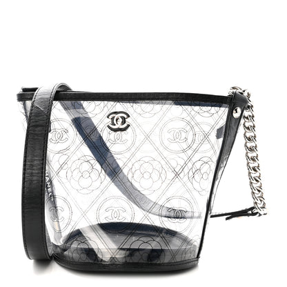 Chanel Crumpled Calfskin PVC Bucket Bag Black 1 of 10