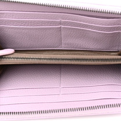 Bottega Veneta Nappa Intrecciato Zip Around Wallet Lilac 5 of 8