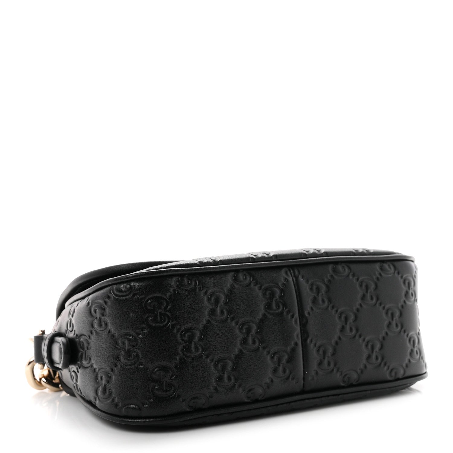 Gucci GG Calfskin Embossed Emblem Arabella Bag Black 4 of 10