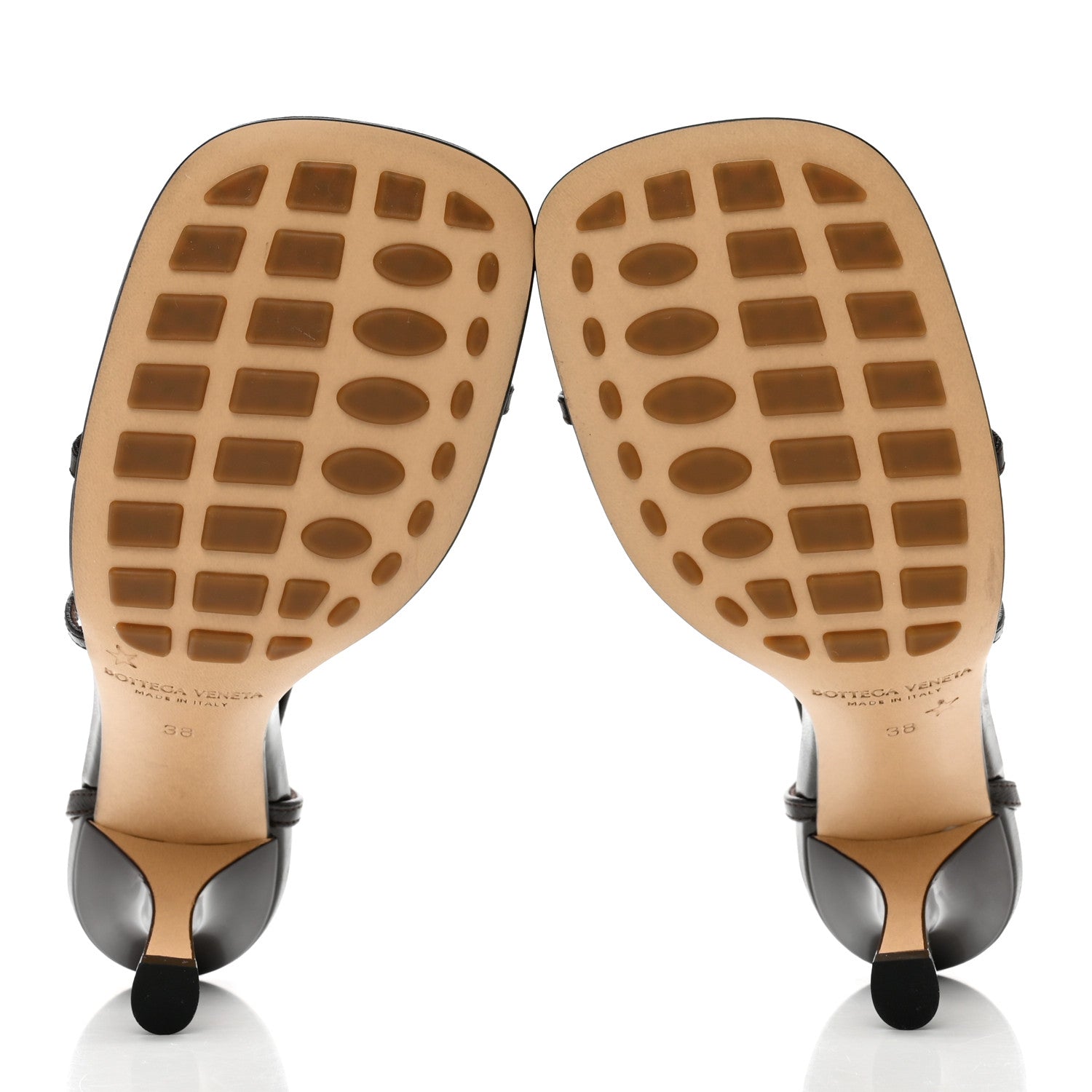 Bottega Veneta Crush Calfskin The Line 90mm Sandals 38 Chocolate Spread 5 of 11