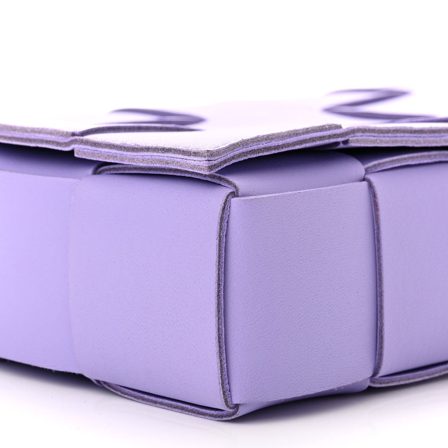 Lambskin Intreccio Cassette Crossbody Bag Wisteria