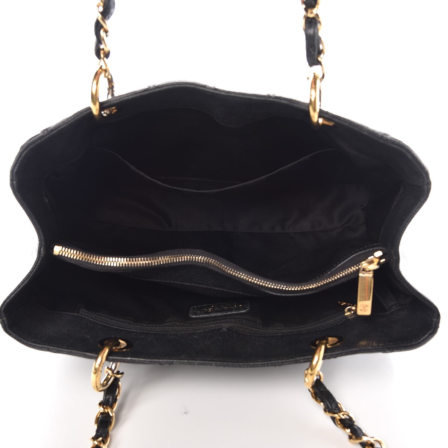 Chanel Caviar Quilted Grand Shopping Tote GST Black 5 of 16