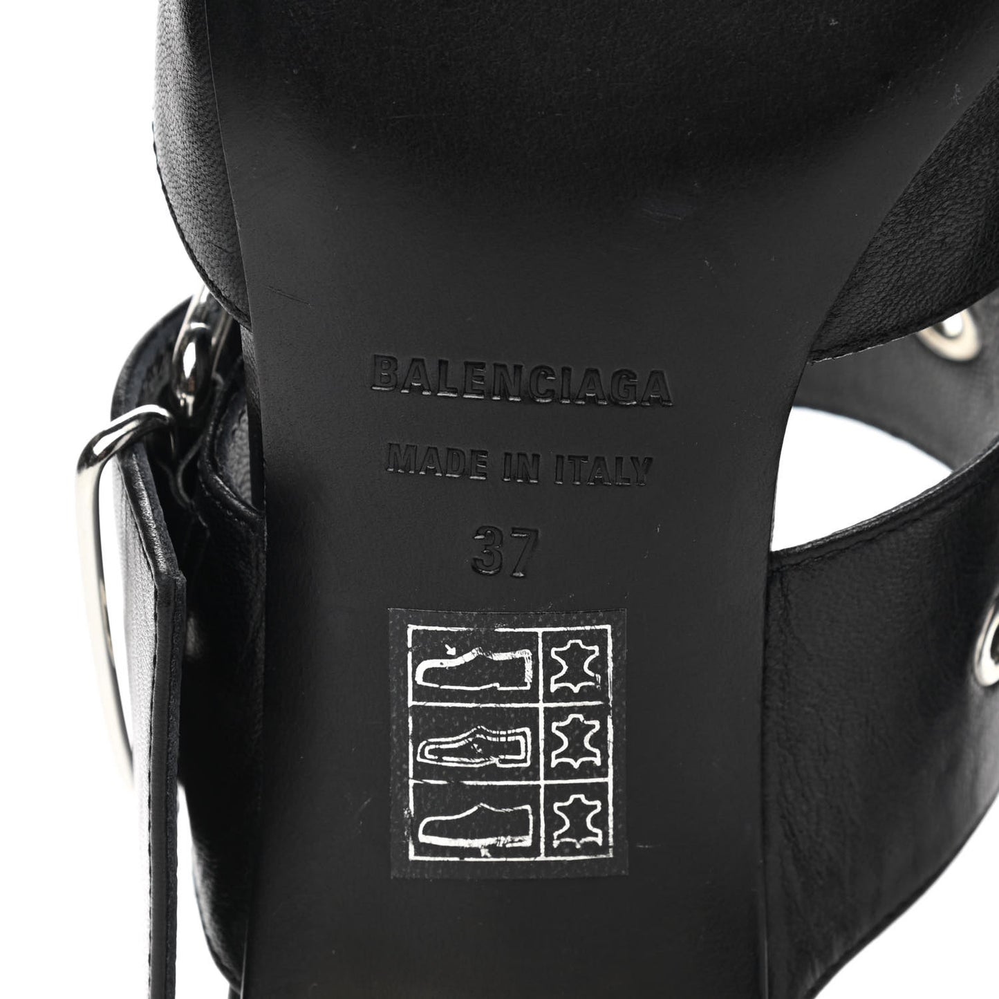 Shiny Kidskin Belt 40mm Mules 37 Black