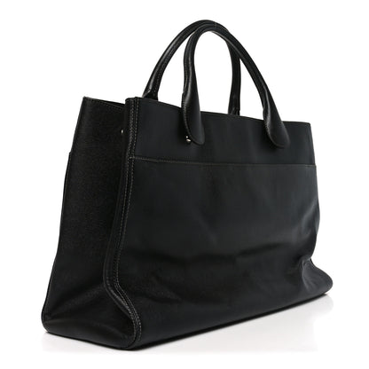 Chanel Caviar Medium Cerf Executive Shopper Tote Black 3 of 10