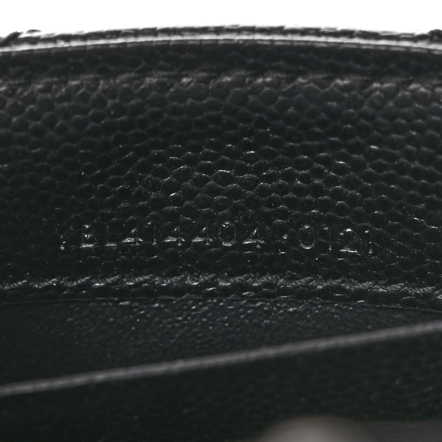 Saint Laurent Grain De Poudre Matelasse Chevron Small Monochrome Monogram Envelope Wallet Black 7 of 7