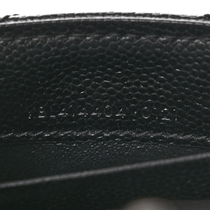 Saint Laurent Grain De Poudre Matelasse Chevron Small Monochrome Monogram Envelope Wallet Black 7 of 7