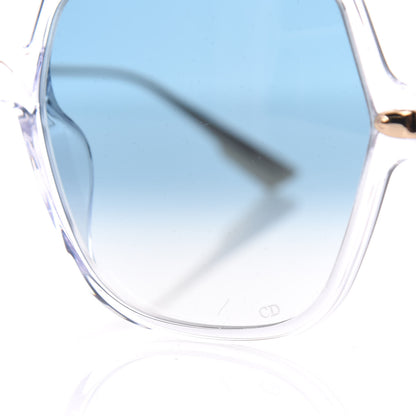 Christian Dior Acetate Metal Diorlink 2 Sunglasses Blue Gold 7 of 8