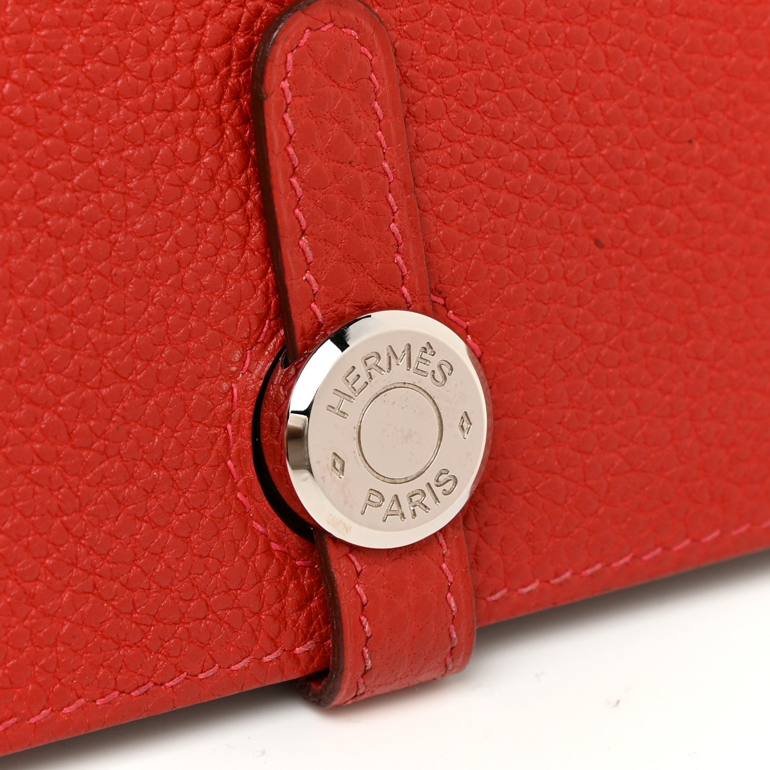 Hermes Togo Dogon Duo Wallet Rouge Casaque 12 of 14