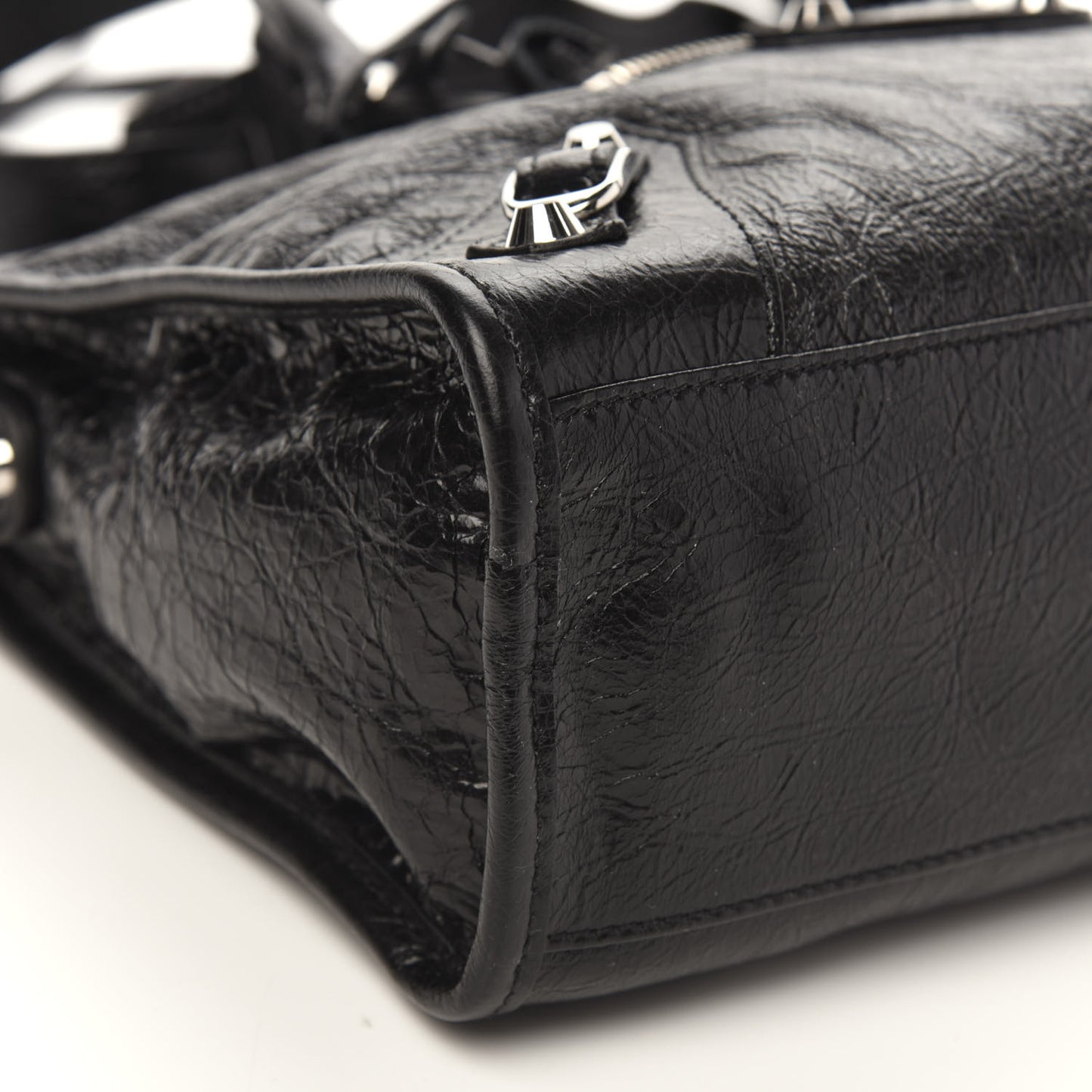 Agneau Classic Silver Hardware S City Black