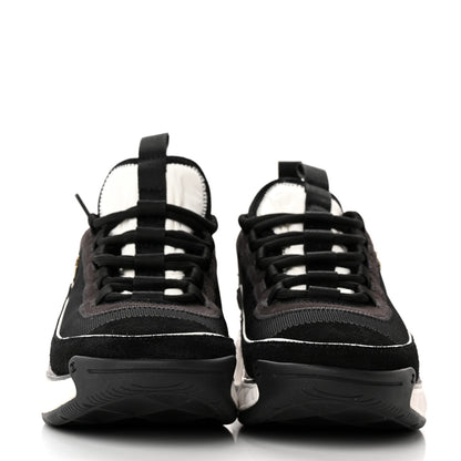 Chanel Velvet Calfskin Mixed Fibers CC Sneakers 37 Black 2 of 13