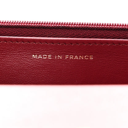 Chanel Shiny Caviar Quilted Turnlock Top Handle Wallet On Chain WOC Red 7 of 11