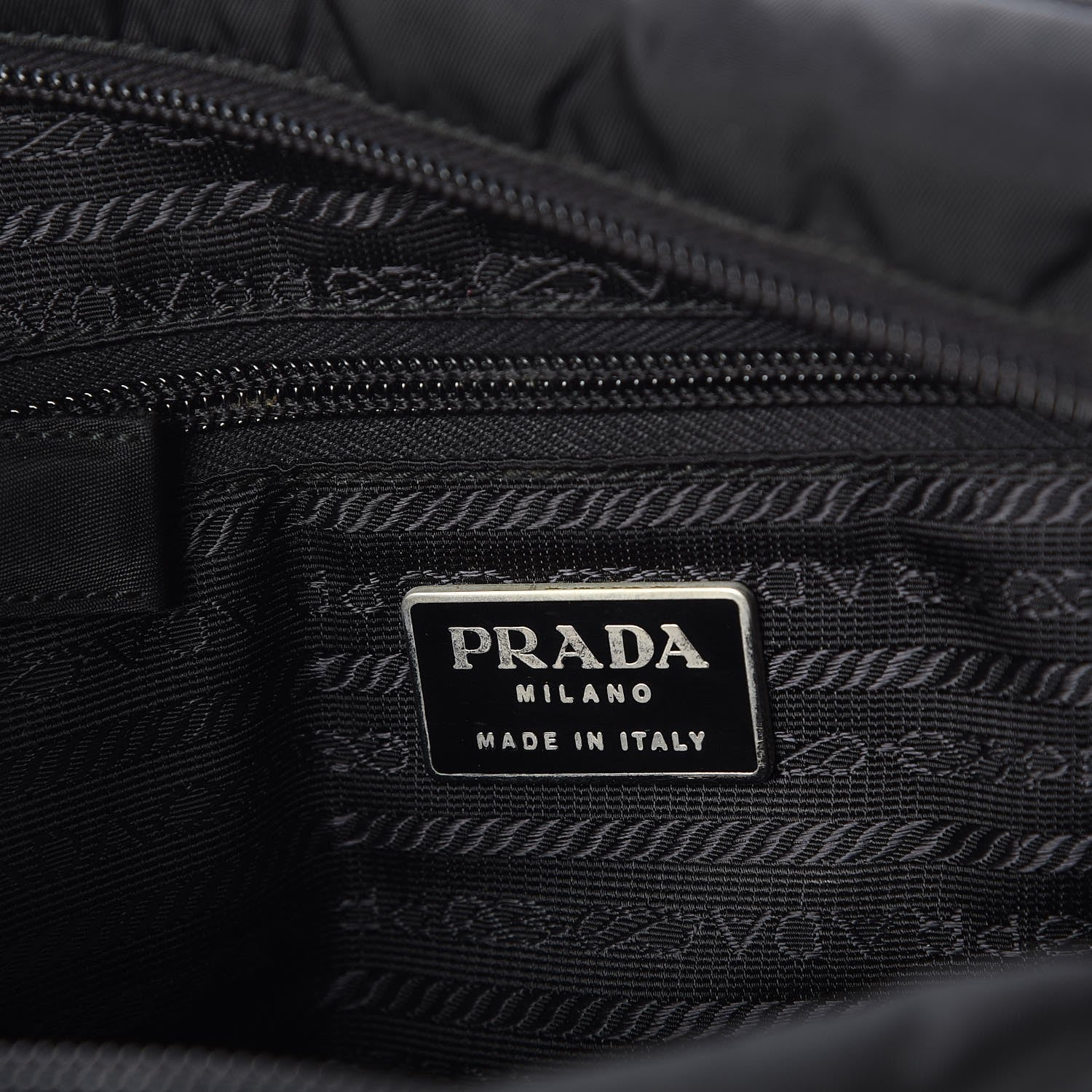 Prada Nylon Saffiano Vela Messenger Bag Nero Black 6 of 7