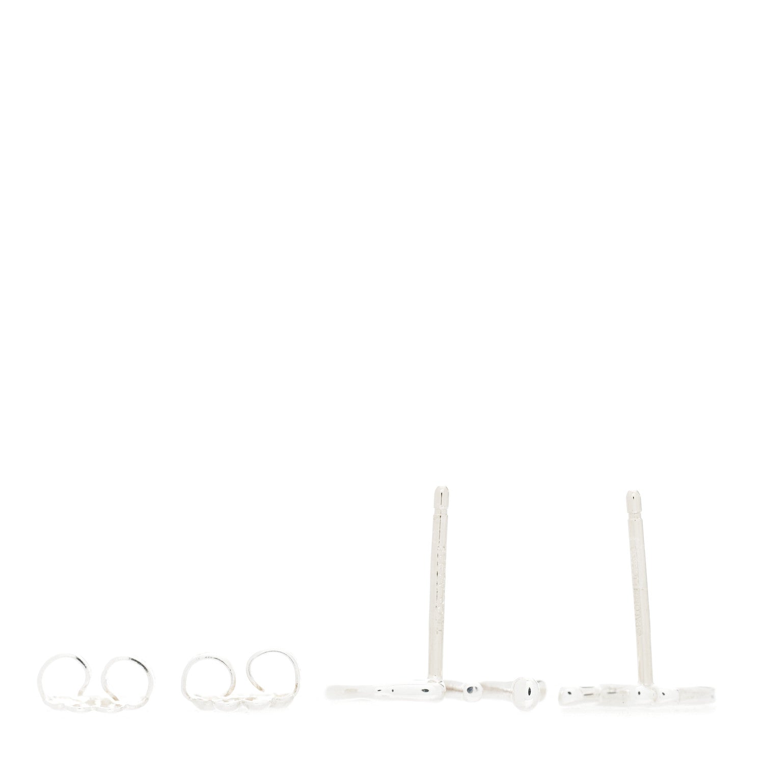 Tiffany Sterling Silver Paloma's Graffiti Oui Love and Kisses Earrings 3 of 5