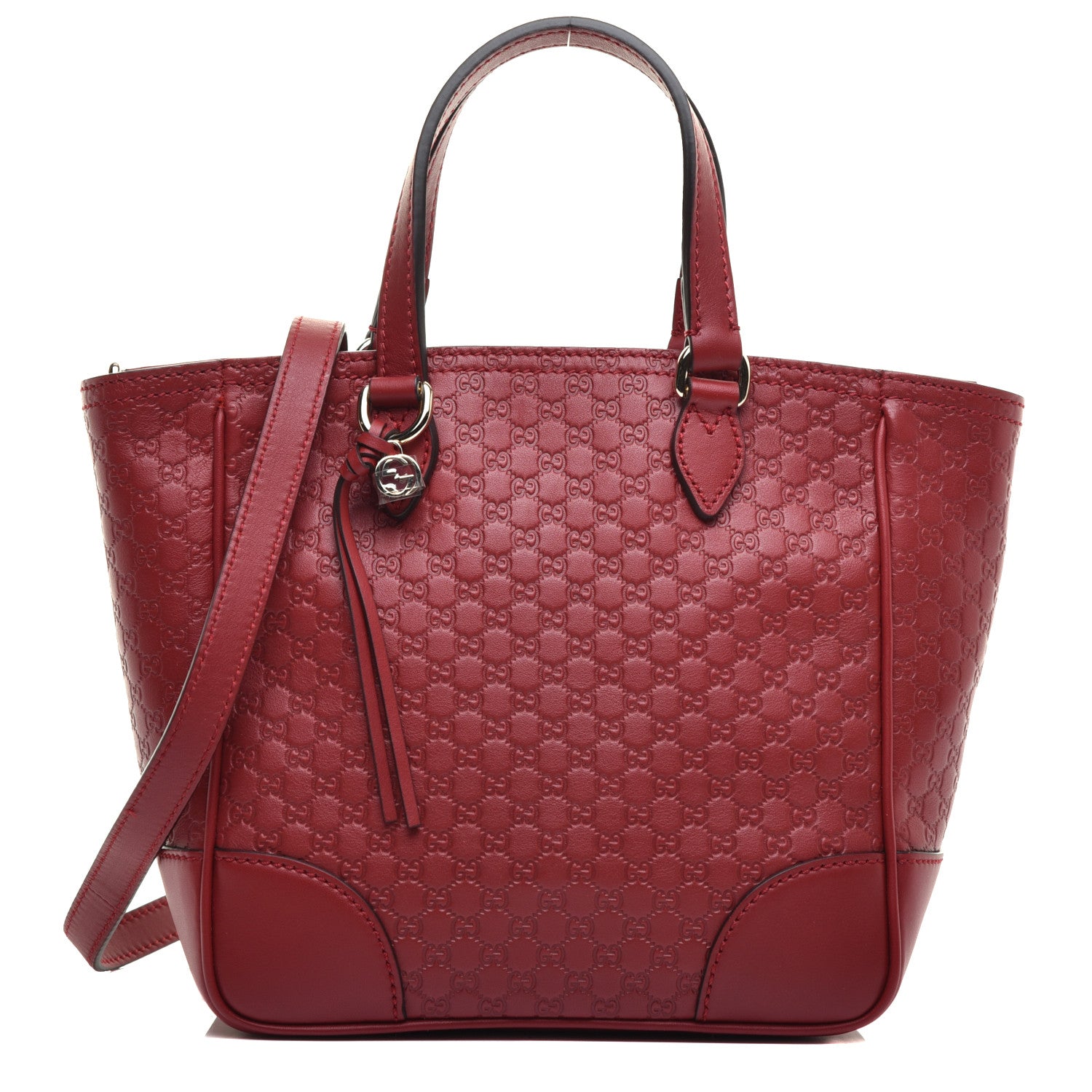 Gucci Microguccissima Small Bree Tote Red 1 of 9
