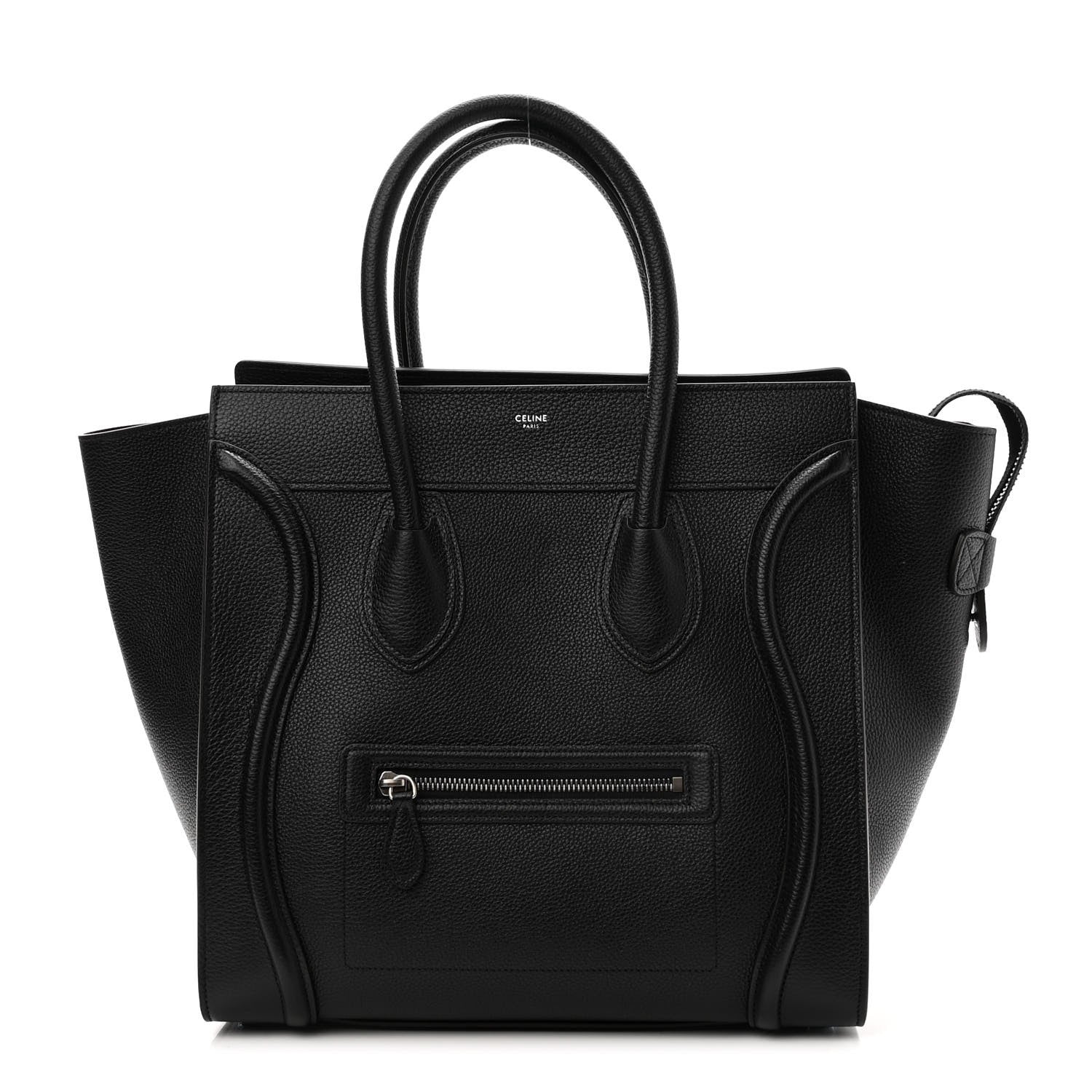 Celine Drummed Calfskin Mini Luggage Black 1 of 11