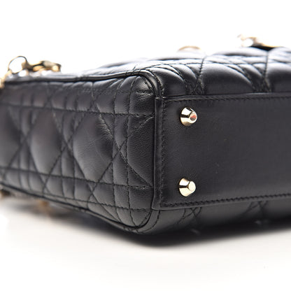 Christian Dior Lambskin Cannage Mini Lady Dior Black 11 of 13