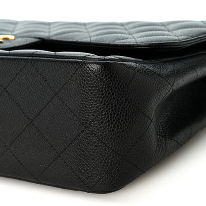 Chanel Caviar Quilted Jumbo Double Flap Black 10 of 10